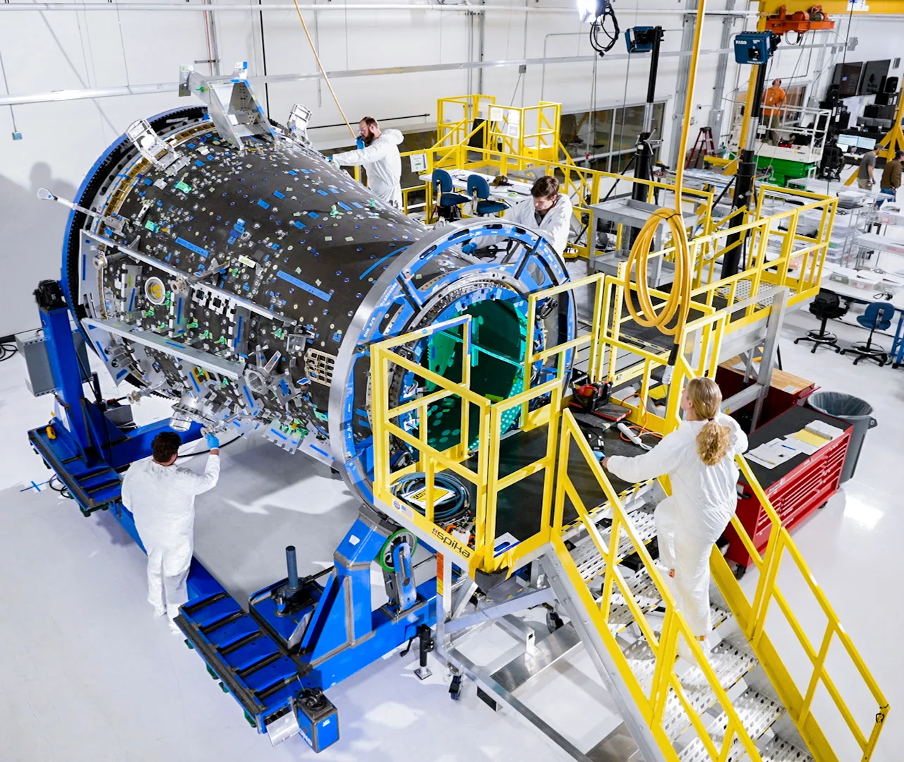 Full Shooting Star® cargo module during assembly